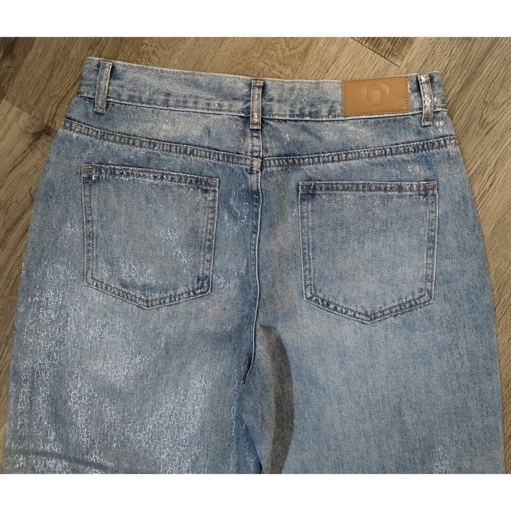 Desigual Balloon Denim High-Rise Shine Jeans - Picture 9 of 12
